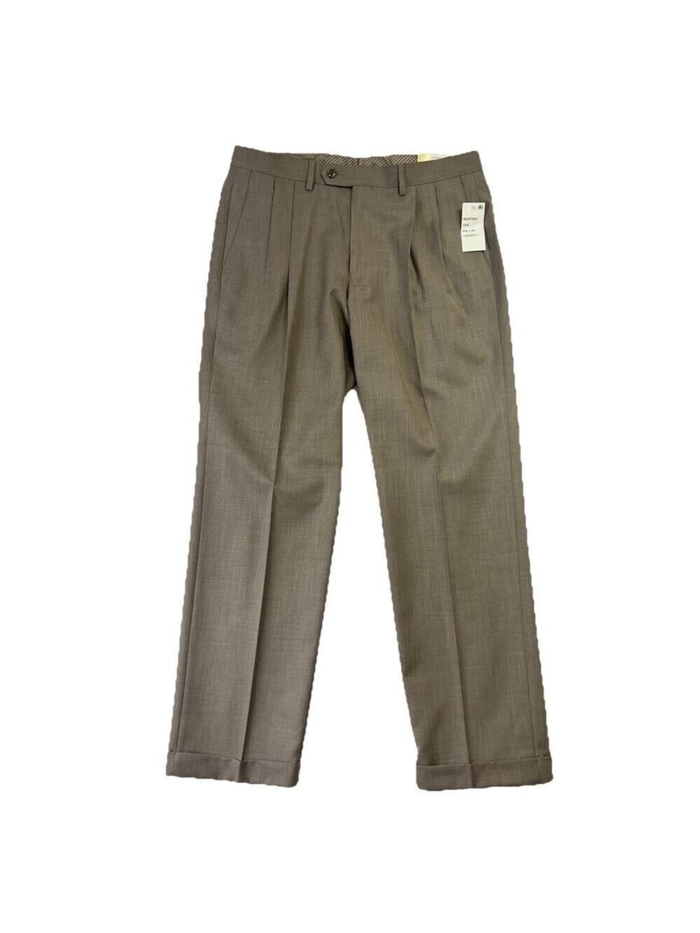 New Lauren Ralph Lauren Mens Dress Pants Classic Fit Taupe 34Wx30L Business
